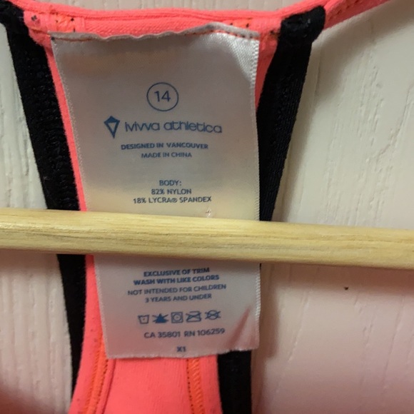 Ivivva Black & Neon Orange Double Dutch Tank Top - Picture 5 of 5